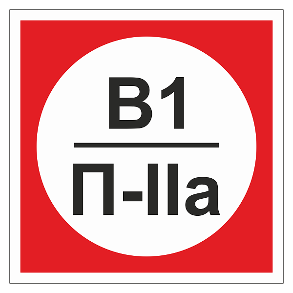 Табличка "Категория помещения" ТКП-04 в Дорожной инфраструктуре