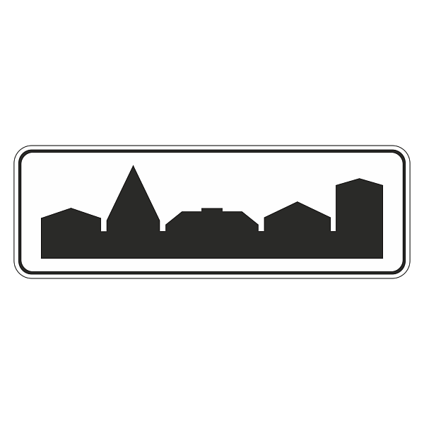 "5.23.2 Начало населенного пункта [Прямоугольный дорожный знак]" купить в Дорожной инфраструктуре